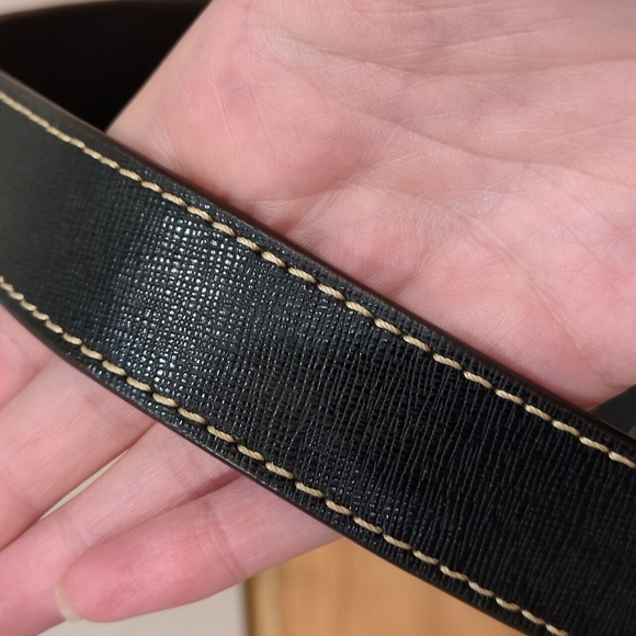 Dooney & Bourke White And Black monogtam Shoulder Hobo Bag Turnlock With Dustbag - Picture 6 of 17